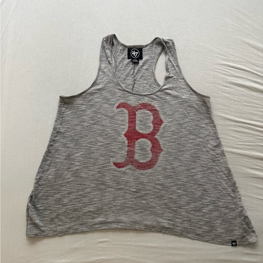 47 Brand Boston Red Sox - Women’s Gray Tank Top - Large